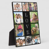 Mom Love 10フォトコラージブラック フォトプラーク (側面)