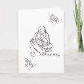 Mom Love  Beautiful Design カード (正面)