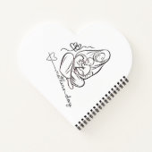 Mom Love  Beautiful Design ノートブック (裏面)