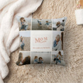 Mom Love Neutral Photo Collage クッション (ブランケット)