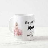 Mom Love You Photo コーヒーマグカップ (正面左)