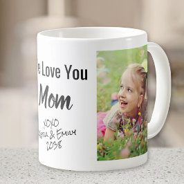 Mom Love You Photo コーヒーマグカップ