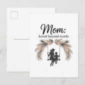 Mom Loved Beyond Words 案内ポストカード (正面/裏面)