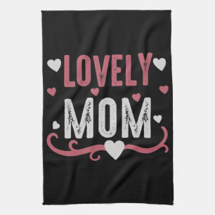Mom - Lovely Mom キッチンタオル