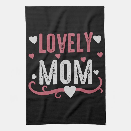 Mom - Lovely Mom キッチンタオル (縦)