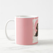 Mom loving puppy コーヒーマグカップ (左)