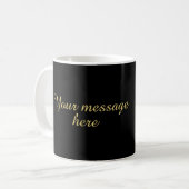 Mom Made of Miracles – Custom Message コーヒーマグカップ (正面左)