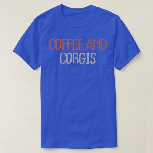Mom Mama Retro Funny Coffee And Corgis  Tシャツ (デザイン正面)