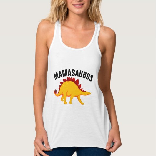 MOM MAMASAURUS恐竜Tシャツ タンクトップ (正面)