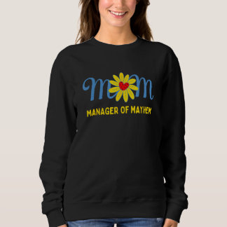 MOM MANAGER OF MAYHEM ママと母 スウェットシャツ