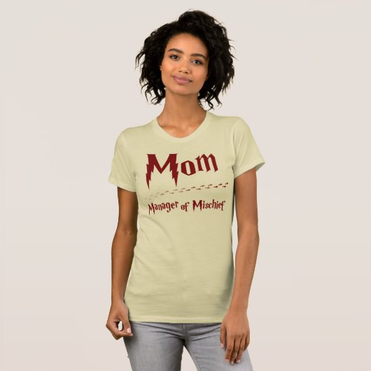 Mom - Manager of Mischo Tシャツ (正面フル)