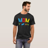 Mom Master Builder建物ブロックファミリS Tシャツ (正面フル)