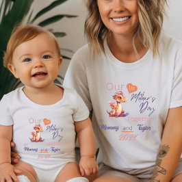 Mom matching恐竜WeFirstMother'thTogether Tシャツ