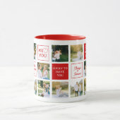 Mom Messages Custom Photo Collage Valentine's Day マグカップ (中央)