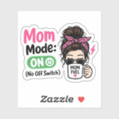 Mom Mode がオン - 面白い母の日ギフト シール (シート)