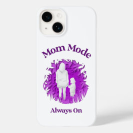 Mom Mode 常時オン | 面白いマザーフッドのスマホケース Case-Mate iPhone 14ケース