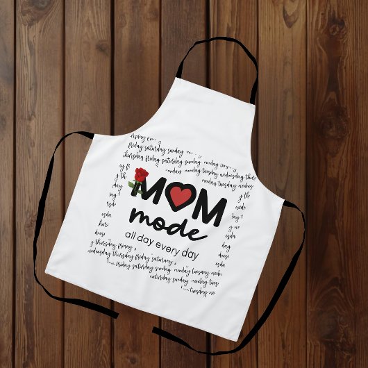 Mom Mode All Day Every Day Apron エプロン