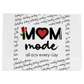 Mom Mode All Day Every Day Gift Bag ラージペーパーバッグ (裏面)