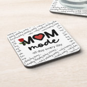 Mom Mode All Day Every Day Hard plastic coaster コースター (左側)