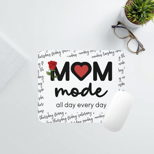 Mom Mode All Day Every Day Mousepad マウスパッド