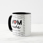 Mom Mode All Day Every Day Mug マグカップ (正面左)