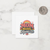Mom Mode Always On Retro Mothers day Gift ノートカード (正面/裏面インサイチュ)