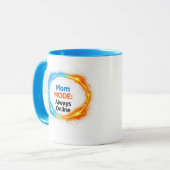 Mom Mode Always Online Funny Mug | Tech-Inspire マグカップ (正面左)
