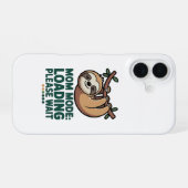 Mom Mode Loading Please Wait Cute Sloth Funny iPho iPhone 16ケース (裏面横)