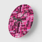 MOM MOTHER Mothersデイギフトキッチン時計 ラウンド壁時計 (傾斜)