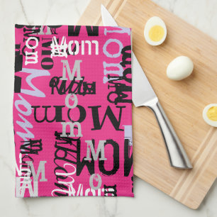 MOM MOTHER Mothers Day Gift New Mommy Kitchen キッチンタオル