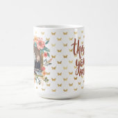 MOM Mothersの日ギフトフローラ写真パーソナライズされた コーヒーマグカップ (中央)