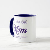 Mom Mug （10色のハンドルとリム） マグカップ (正面左)
