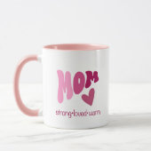 Mom mug heart マグカップ (左)