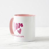 Mom mug heart マグカップ (正面左)