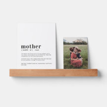Mom, Mum, Mother パーソナライズされた Definition Photo