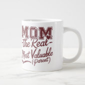 Mom — MVP (最実在も貴重な親) ジャンボコーヒーマグカップ (右)