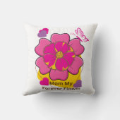 Mom My Forever Flower Design  クッション (裏面)