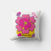 Mom My Forever Flower Design  クッション (正面)