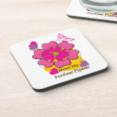 Mom My Forever Flower Design  コースター (左側)