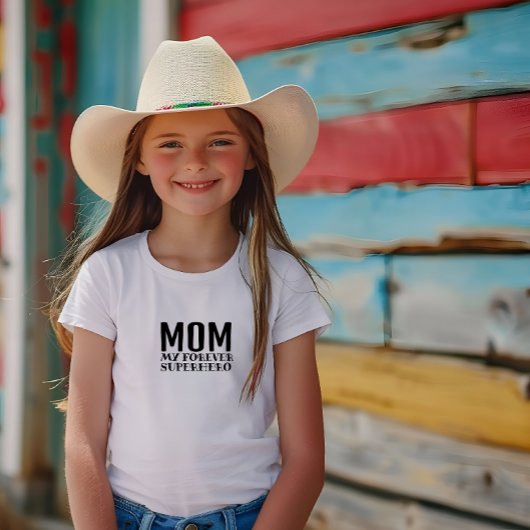 Mom My Forever Superhero black ベビーTシャツ