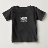 Mom My Forever Superhero orange ベビーTシャツ (正面)