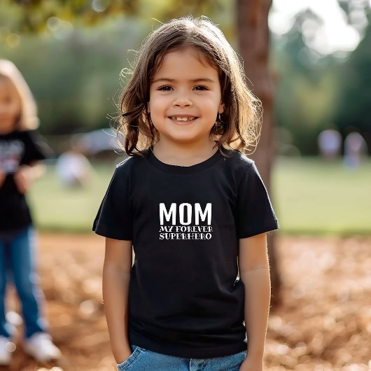 Mom My Forever Superhero orange ベビーTシャツ