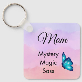 Mom Mystery, Magic, Sass & Soul Keychain Butterfly キーホルダー