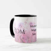Mom Mystery Magic Sass & Soul Mug - Pink Flowers マグカップ (正面左)