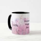 Mom Mystery Magic Sass & Soul Mug - Pink Flowers マグカップ (正面左)