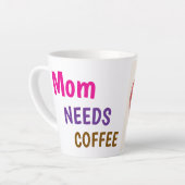 Mom needs coffee gift for mother カフェラテマグ (左アングル)