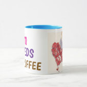 Mom Needs Coffee Mug | Cute & Funny Gift for Mom マグカップ (中央)