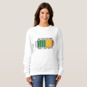 Mom-O-Meter: Powered by Love & Coffee スウェットシャツ (正面フル)