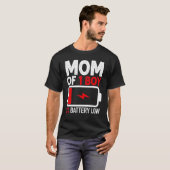 Mom of 1男の子の低電池からSon Mothers Day Wome Tシャツ (正面フル)