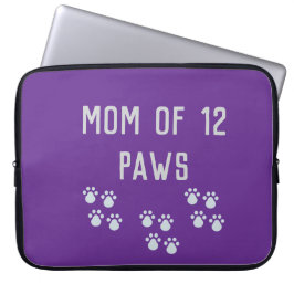 Mom of 12 paws ラップトップスリーブ